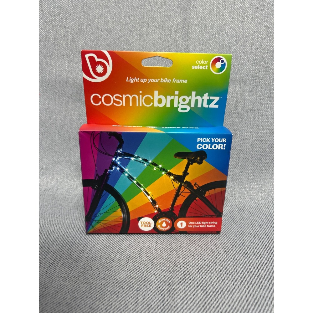 CosmicBrightz Bike Frame LED Light String Color Select Weather Resistant